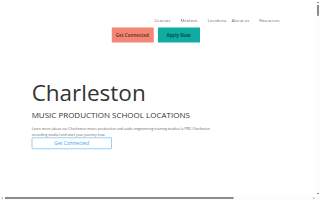 Recording Connection Audio Institute of Charleston website
