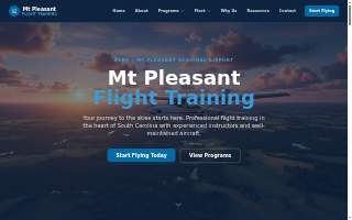 Mt. Pleasant Flight Training, LLC website