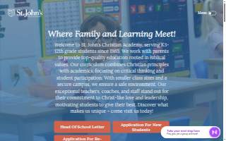 St. John's Christian Academy website