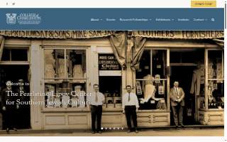 The Pearlstine/Lipov Center for Southern Jewish Culture - College of Charleston website