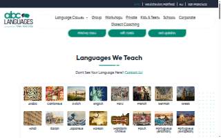 ABC Languages website