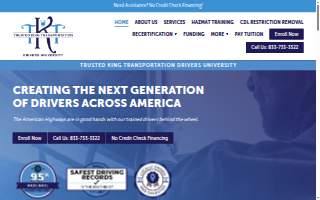 Trusted King Transportation of West Columbia website