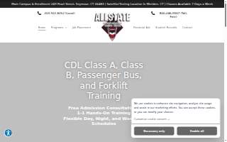 Allstate Commercial Driver Training School website