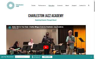Charleston Jazz Academy website