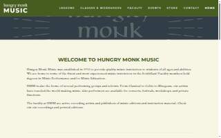 Hungry Monk Music website