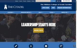 The Citadel, the Military College of South Carolina website
