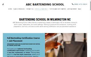 ABC Bartending School of Wilmington website