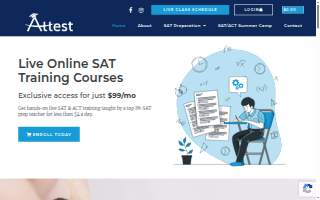 Attest - SAT & ACT Preparation website