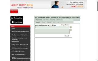 eMath Tutoring website