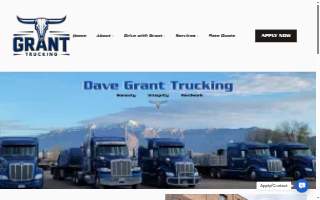 Grant Trucking website