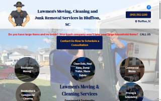 Lawmen's Moving & Cleaning Services website