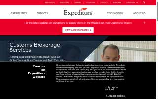 Expeditors International website