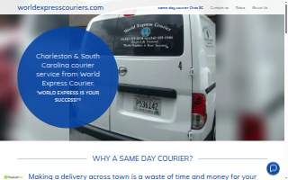 World Express Courier website