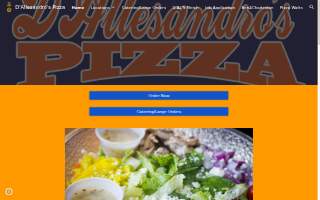 D'Allesandro's Pizza website