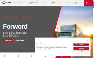Forward Air Inc of Greer website
