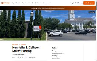 AirGarage | Public Parking - Henrietta & Calhoun Street Charleston website