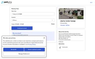 Liberty Center Garage website