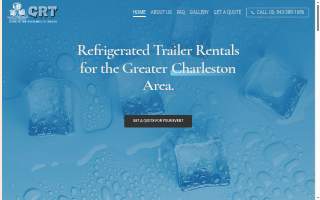 Charleston Refrigerated Trailers - Ice Truck Rentals website