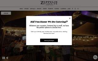 ZEPPELIN PIZZA CO. Johns Island website