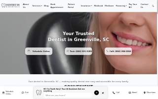 Dentist in Greenville website