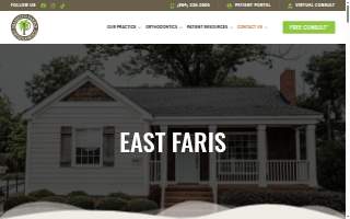 Palmetto Family Orthodontics - Greenville (East Faris) website