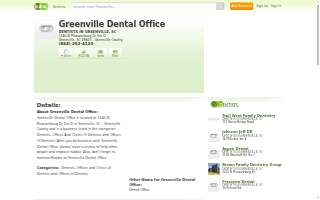 Greenville Dental Office website