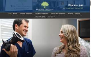 Heritage Dentistry - Greenville website