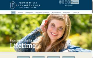 Powdersville Orthodontics website