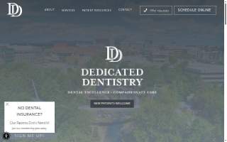 Dedicated Dentistry website