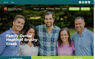 Family Dental Health of Brushy Creek website