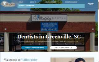 Willoughby Dental of Greenville website