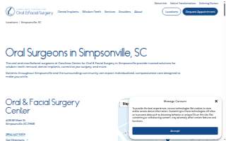 Carolinas Center for Oral & Facial Surgery of Simpsonville website