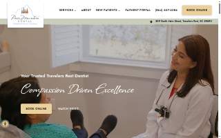 Paris Mountain Dental website