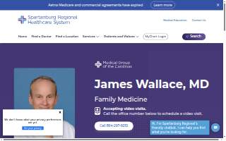 James E. B. Wallace Jr. MD website