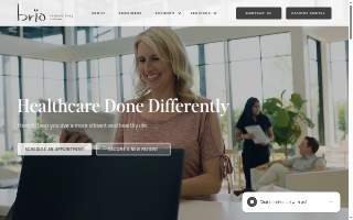 Brio Primary Care of Simpsonville website
