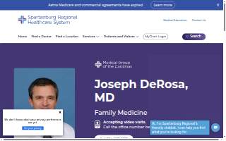 Joseph DeRosa, MD website