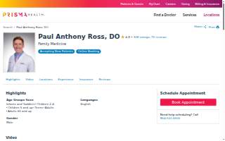 Paul Anthony Ross, DO website