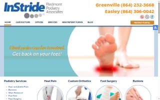 Piedmont Podiatry Associates website