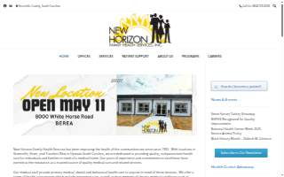 New Horizon Family Health Services: Administrative Services Office website