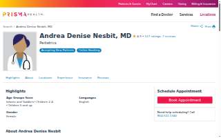 Andrea Denise Nesbit, MD website