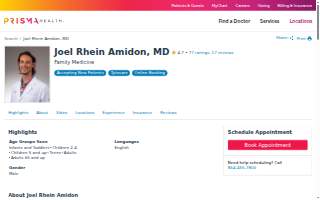 Joel Rhein Amidon, MD website
