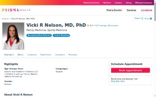 Vicki R Nelson, MD website