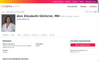 Ann Elizabeth Gilchrist, MD website