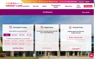 Prisma Health Urgent Care-Verdae of Simpsonville website