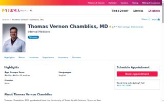 Thomas Vernon Chambliss, MD website