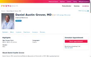 Daniel Austin Grover, MD website
