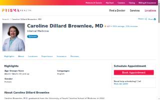 Caroline Dillard Brownlee, MD website
