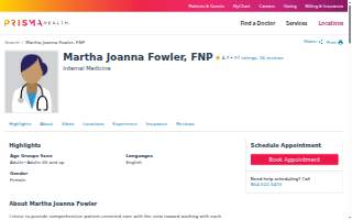 Martha Joanna Fowler, FNP website