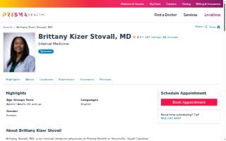 Brittany Kizer Stovall, MD website