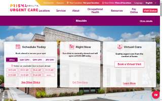 Prisma Health Urgent Care - Mauldin website
